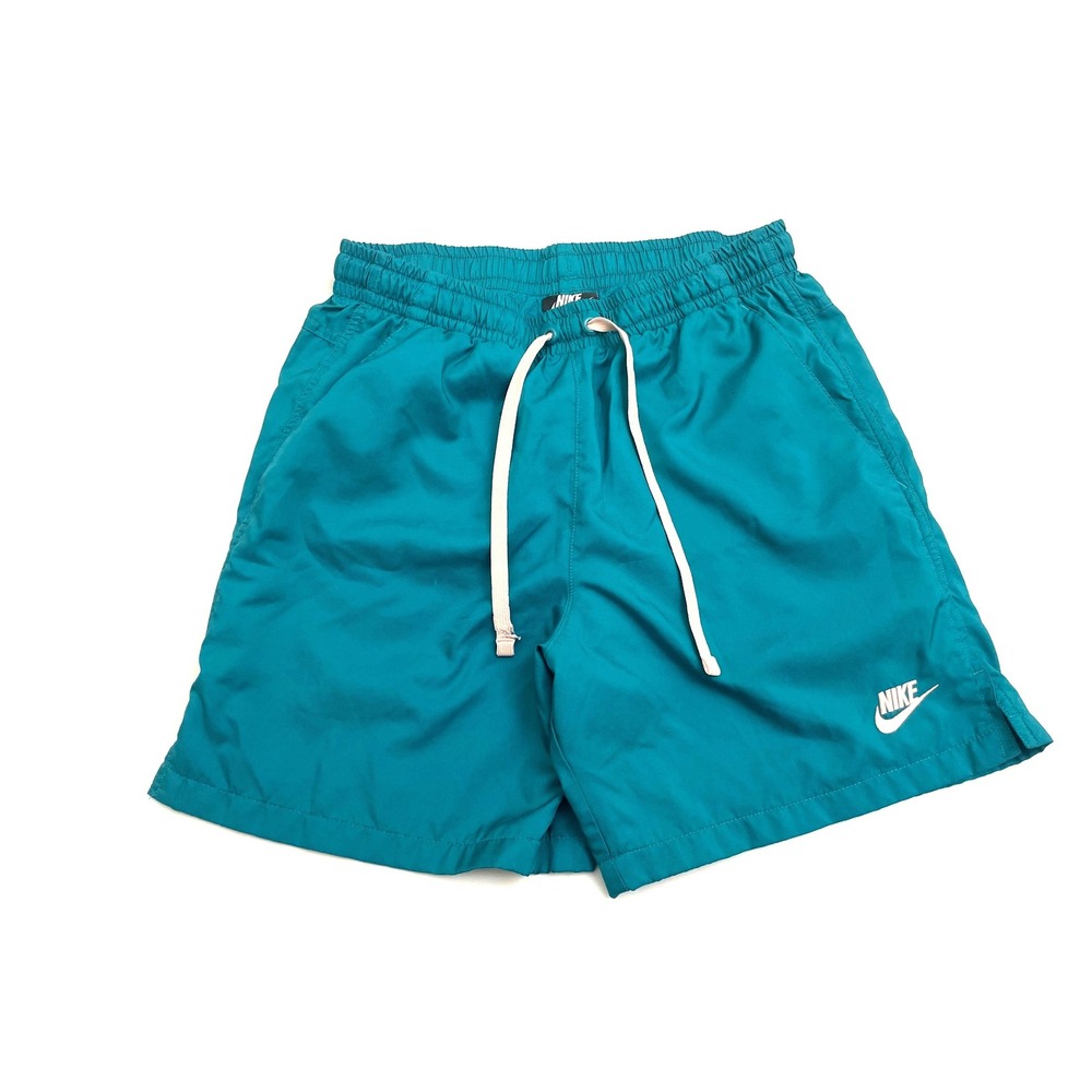 Nike Club Woven Flow Shorts Men's Small Teal Green Lined 6" Inseam AR2382-379